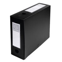 EXACOMPTA Archivbox mit Druckknopf, PP, 80 mm, blau