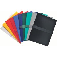 EXACOMPTA Dokumentenmappe mit Klettverschluss, dunkelblau