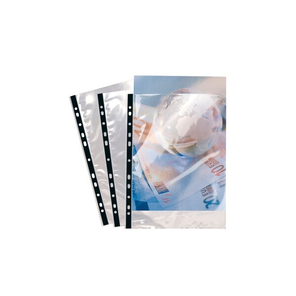 EXACOMPTA Zeigetaschen PP 90 my A4 5900E transparent, glatt 100 Stück