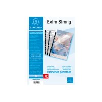 EXACOMPTA Zeigetaschen PP 90 my A4 5900E transparent, glatt 100 Stück