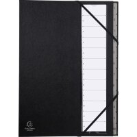 EXACOMPTA Ordnungsmappe Ordonator, A4, 24 Fächer, schwarz