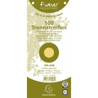 EXACOMPTA Fiches intercalaires, 105 x 240 mm, orange