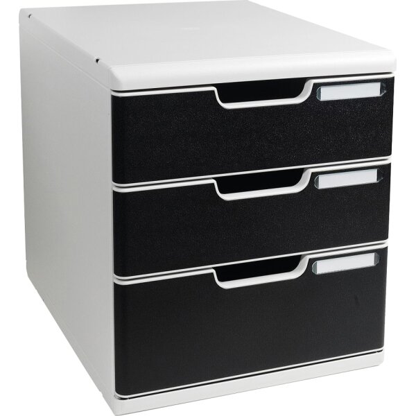 EXACOMPTA Schubladenbox MODULO A4, 10 Schübe, blau