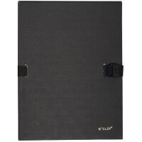 EXACOMPTA Chemise à dos extensible NCLIP, A4, noir