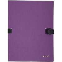 EXACOMPTA Chemise à dos extensible NCLIP, A4, mastic