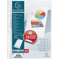 EXACOMPTA Pochette perforée, A4, pack promo 80 +...