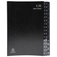 EXACOMPTA Pultordner, DIN A4, 1-12 1-31 , 44 Fächer,...