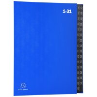 EXACOMPTA Pultordner, DIN A4, 1-12 1-31 , 44 Fächer,...