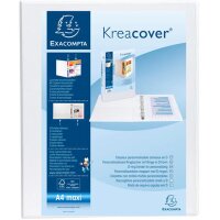 EXACOMPTA Classeur personnalisable Kreacover, A4 Maxi, blanc