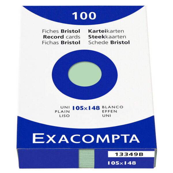 EXACOMPTA Karteikarten, DIN A6, kariert, orange