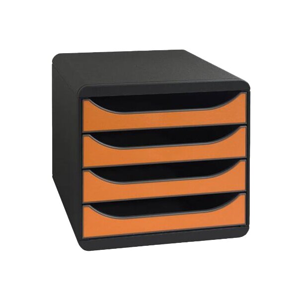 EXACOMPTA Schubladenbox BIG-BOX, 4 Schübe, harlekin