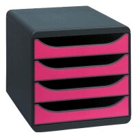 EXACOMPTA Schubladenbox BIG-BOX, 4 Schübe, harlekin