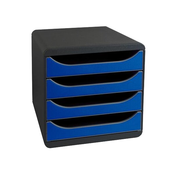 EXACOMPTA Schubladenbox BIG-BOX, 4 Schübe, himbeer