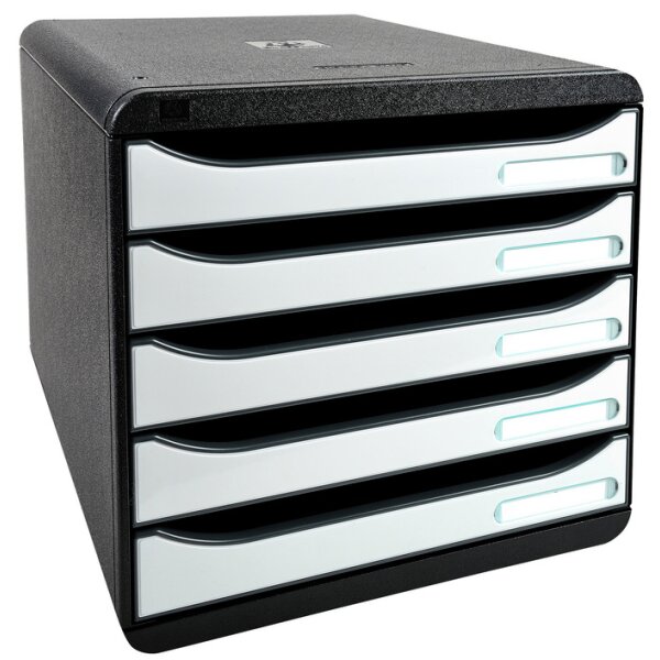 EXACOMPTA Schubladenbox BIG-BOX PLUS, 5 Sch&uuml;be, weiss