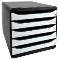 EXACOMPTA Module de classement BIG-BOX PLUS, 5 tiroirs, noir
