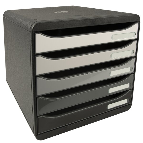 EXACOMPTA Schubladenbox BIG-BOX PLUS, 5 Schübe, lemongrün