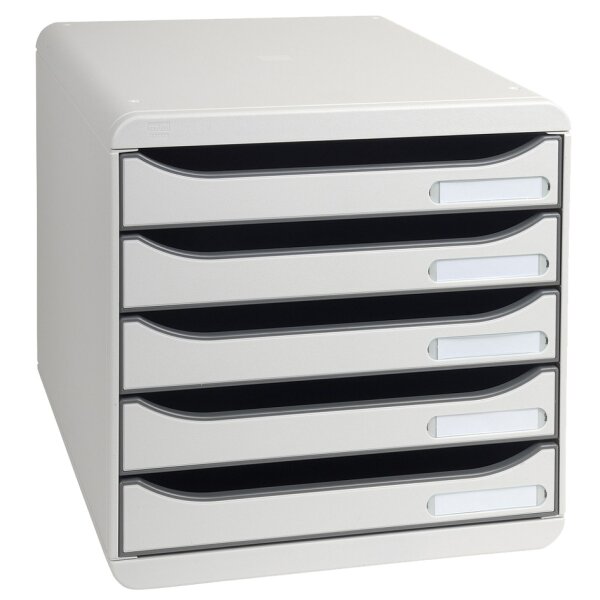 EXACOMPTA Schubladenbox BIG-BOX PLUS, 5 Schübe, türkis