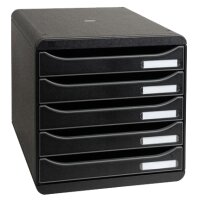 EXACOMPTA Schubladenbox BIG-BOX PLUS, 5 Schübe, türkis