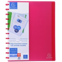 EXACOMPTA Sichtbuch DIN A4, 30 Hüllen, blau-transluzent