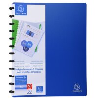 EXACOMPTA Sichtbuch DIN A4, 30 Hüllen, blau