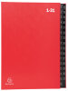 EXACOMPTA Pultordner, DIN A4, 1-31, 32 Fächer, rot