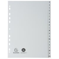 EXACOMPTA Intercalaires en plastique, A-Z, A4, 26 touches