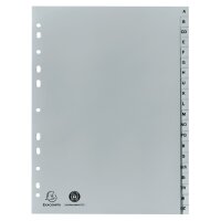 EXACOMPTA Intercalaires en plastique, A-Z, A4, 26 touches