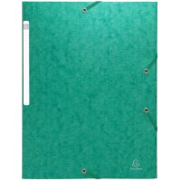 EXACOMPTA Eckspannermappe Scotten, Karton, DIN A4, grün