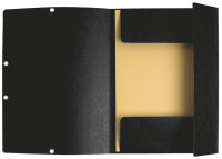 EXACOMPTA Eckspannermappe, DIN A4, aus Karton, schwarz