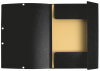 EXACOMPTA Chemise à élastique, A4, en carton, noir