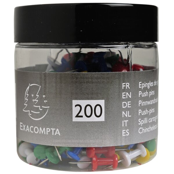 EXACOMPTA Epingle daffichage Push Pins, assorti