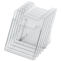 EXACOMPTA Porte-brochures de table, A4 portrait, transparent