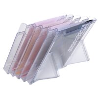 EXACOMPTA Porte-brochures de table, A4 portrait, transparent
