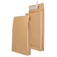 MAILmedia Faltenversandtasche E4, ohne Fenster, braun