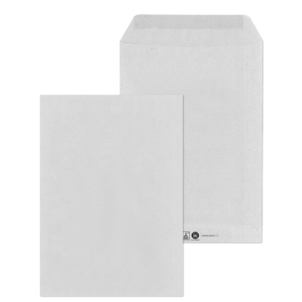 MAILmedia Pochettes dexpédition C5, collage humide, gris