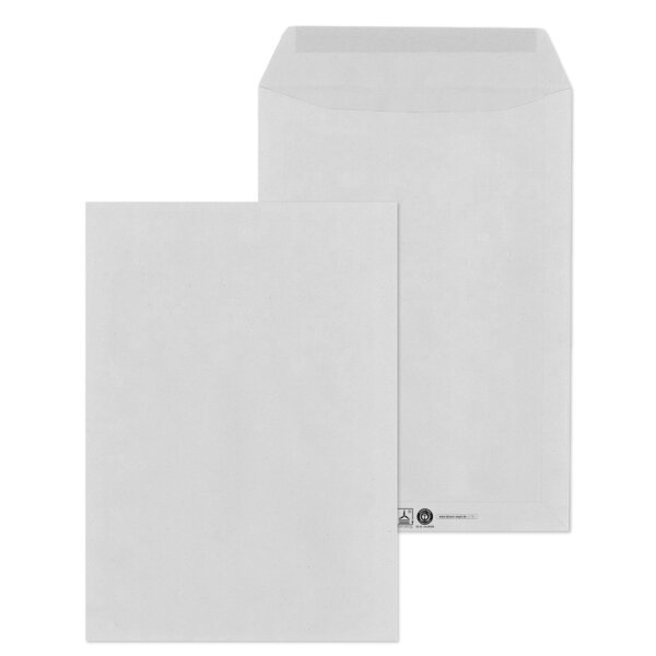 MAILmedia Pochettes dexpédition C5, collage humide, gris