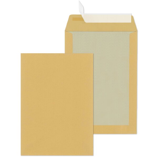 MAILmedia Pochettes avec dos en carton C5, sans fenêtre,