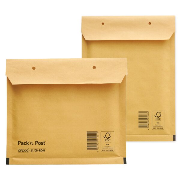 MAILmedia Pochettes dexp&eacute;dition matelass&eacute;es, typ 13/C, brun