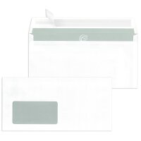 MAILmedia Briefumschläge C5, haftklebend, mit Fenster, weiss