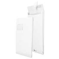 SECURITEX Faltenversandtasche C4, mit Fenster, weiss