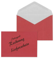 MAILmedia Briefumschlag C6 Lieferschein/Rechnung, rot