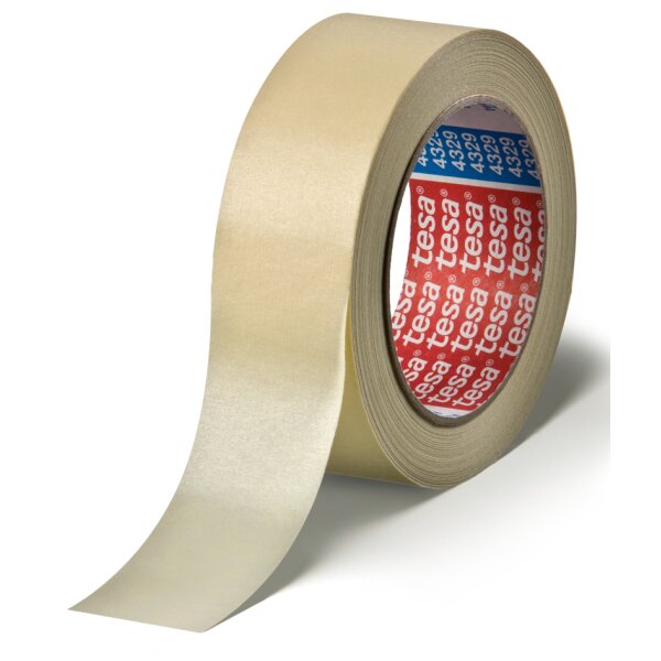 tesa Maler Krepp 4329 Papierabdeckband, 30 mm x 50 m