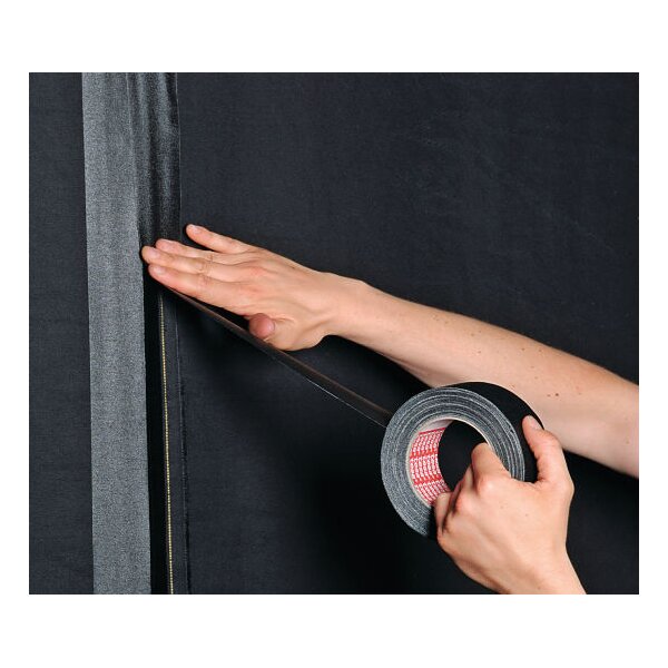tesa Gewebeband 4541, 19 mm x 50 m, schwarz