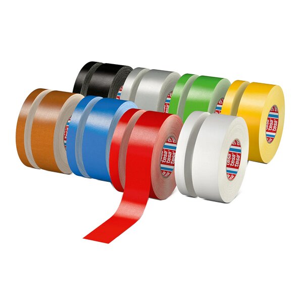 tesa Ruban toil&eacute; 4651 Premium, 19 mm x 50 m, gris