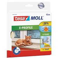 tesa MOLL CLASSIC Calfeutrage caoutchouc Profil E, blanc