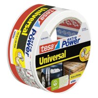 tesa Folienband extra Power Universal, 50 mm x 50 m, weiss