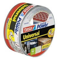 tesa Folienband extra Power Universal, 50 mm x 50 m, weiss