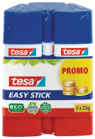tesa ecoLogo Easy Stick Klebestift, Promo-Pack 3 x 25 g