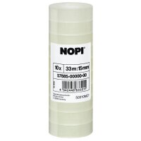 NOPI Klebefilm Shrink Tower, transparent, 19 mm x 66 m