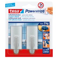tesa Powerstrips Haken LARGE Trend, chrom